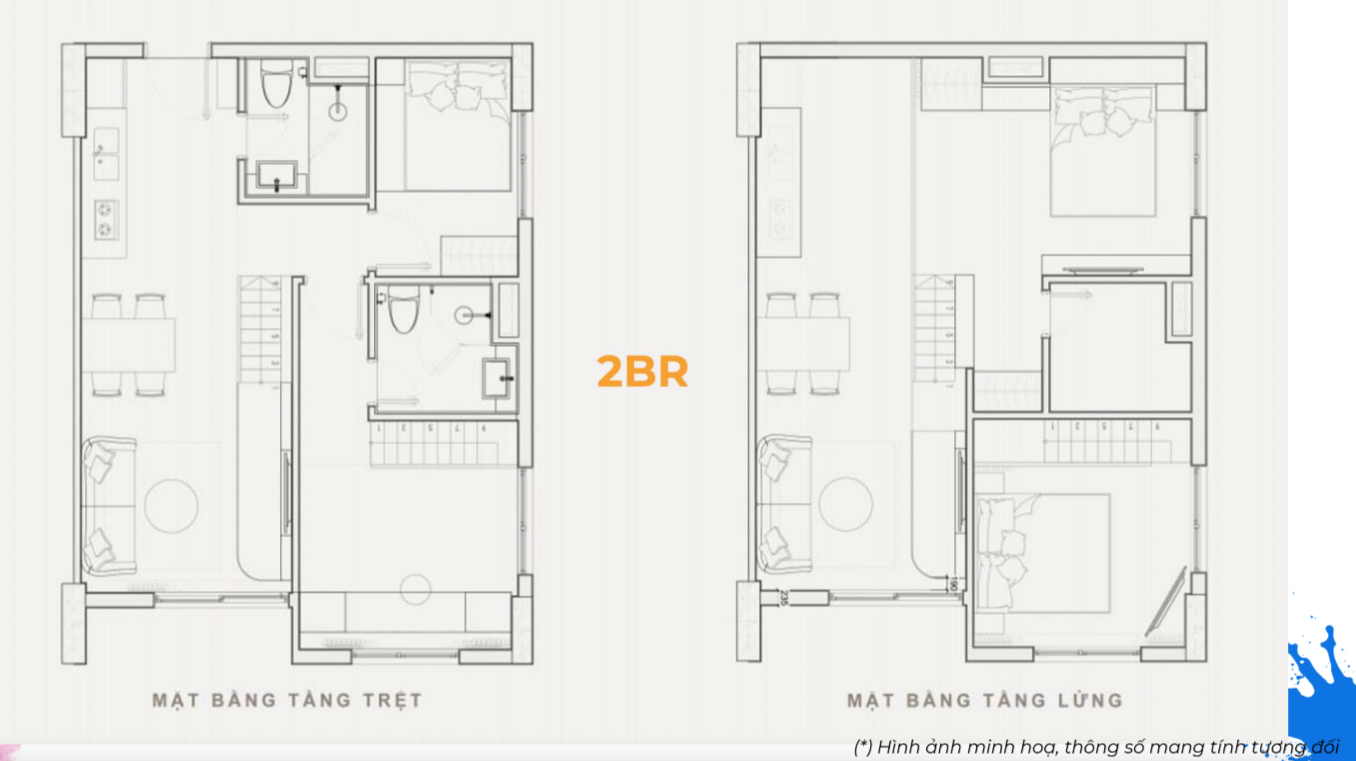 Thiết kế căn 2BR Art Residence - Sun Urban City
