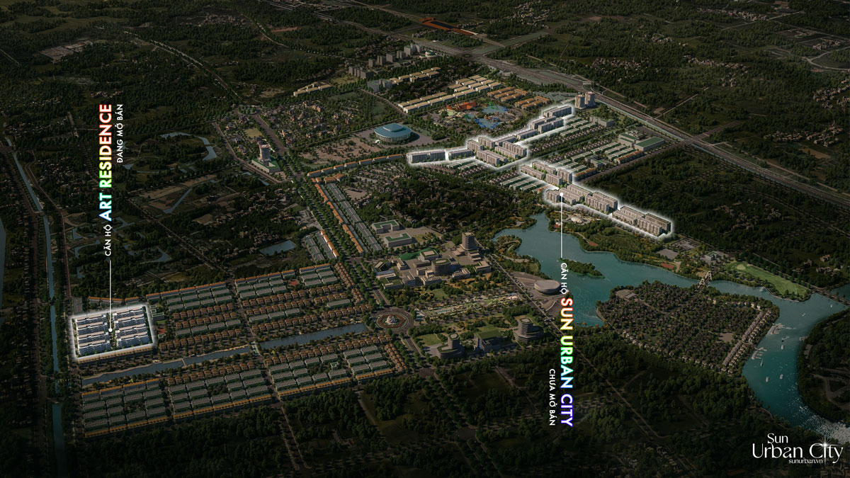 Vị trí tổng quan Art Residence - Sun Urban City