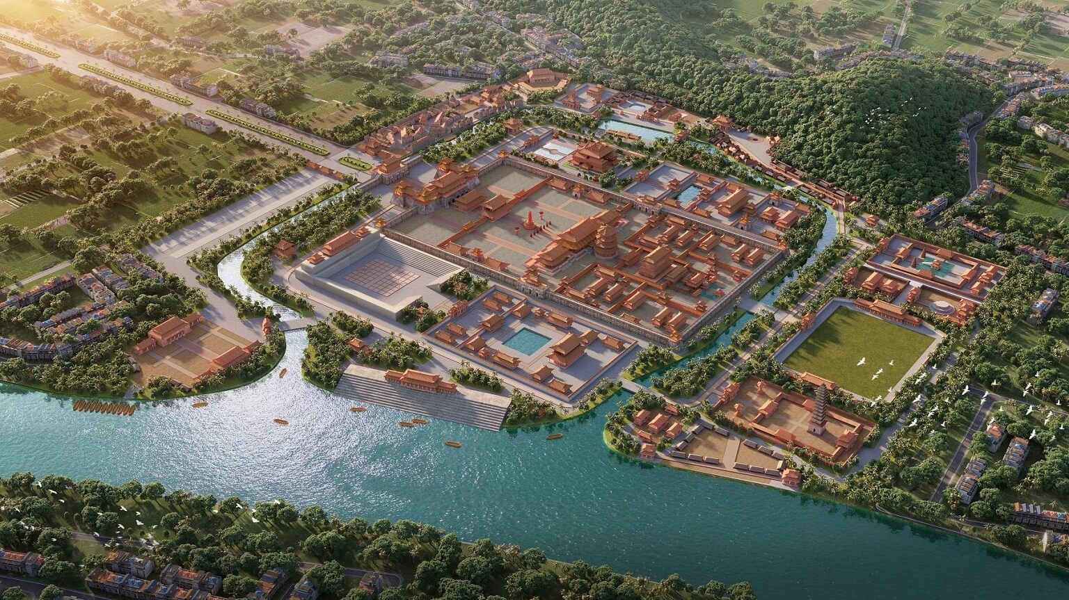 “Linh hồn” của Sun Mega City là quần thể du lịch tái hiện Hoàng thành Thăng Long